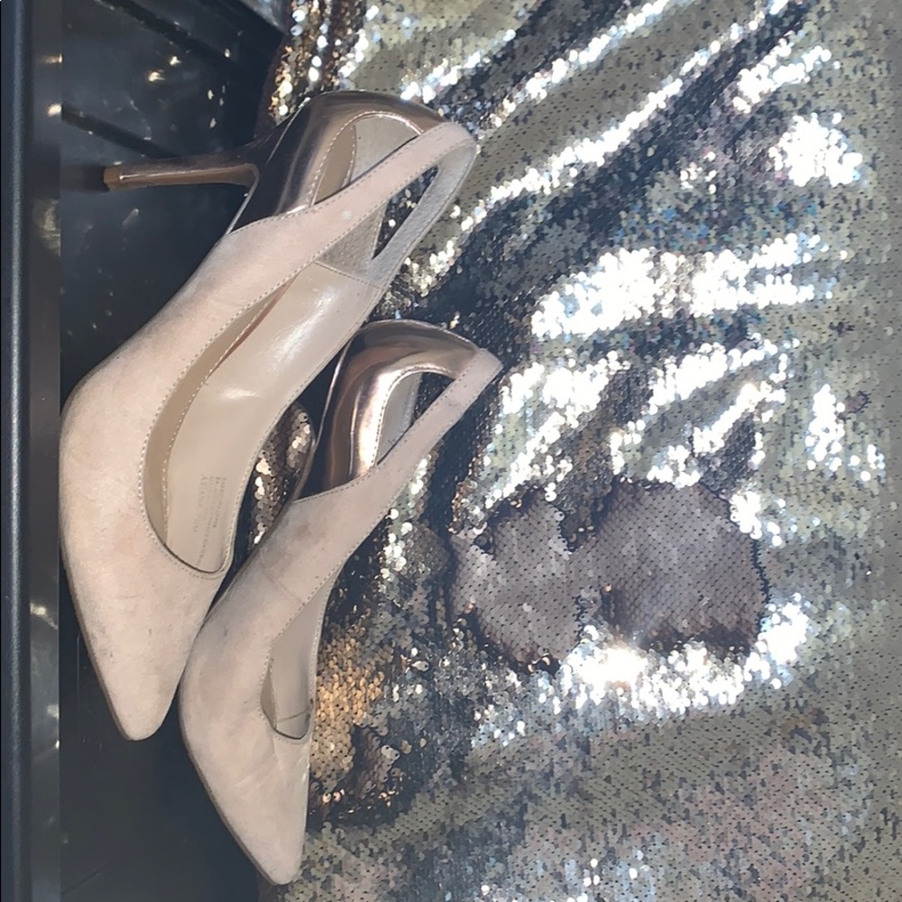 Suede heels